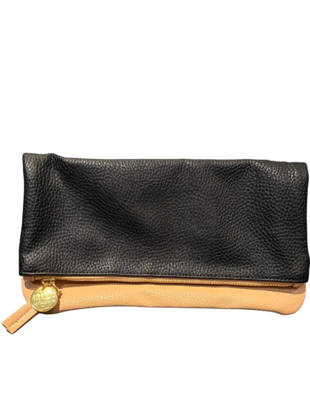 Two-Toned Fold-Over Clutch